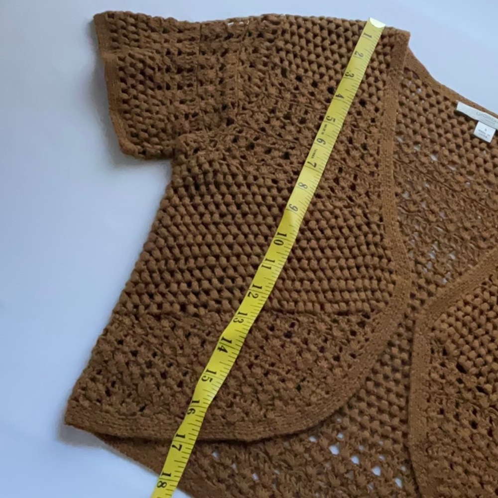 Liz Claiborne Crocheted Shrug Bolero - Picture 7 of 8